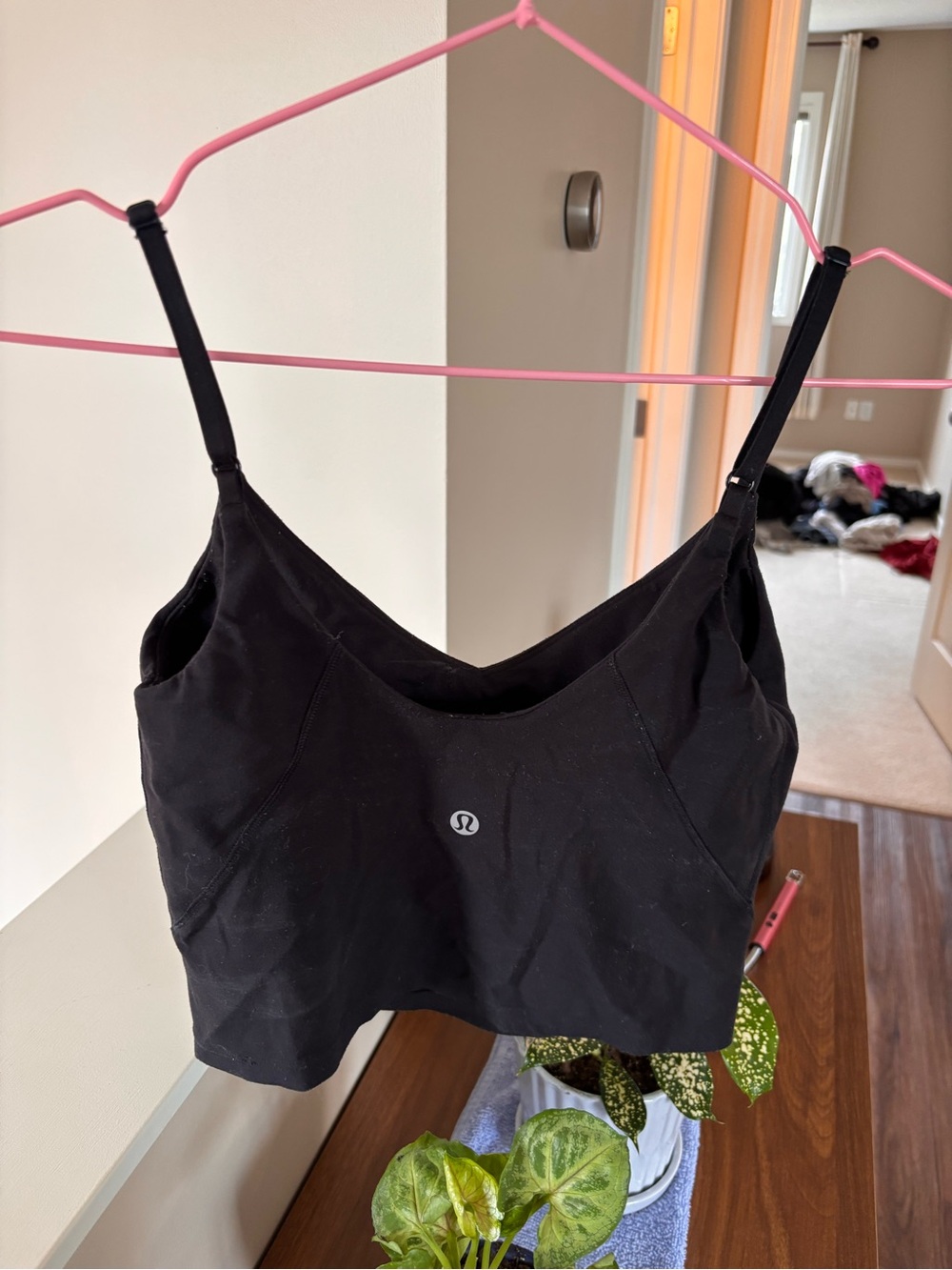 Lululemon Black thin strap align tank